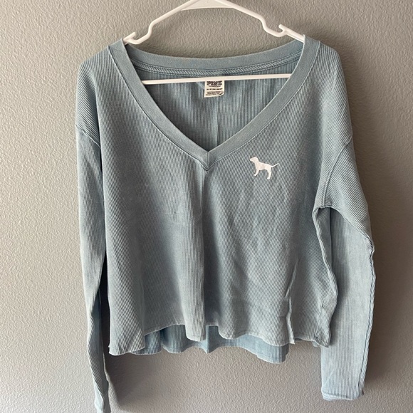 PINK oversized waffle long sleeve - Picture 2 of 3